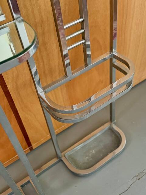 Art deco wall-mounted coat rack