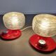 Pair of Hillebrand Space Age bedside lights, 1970s