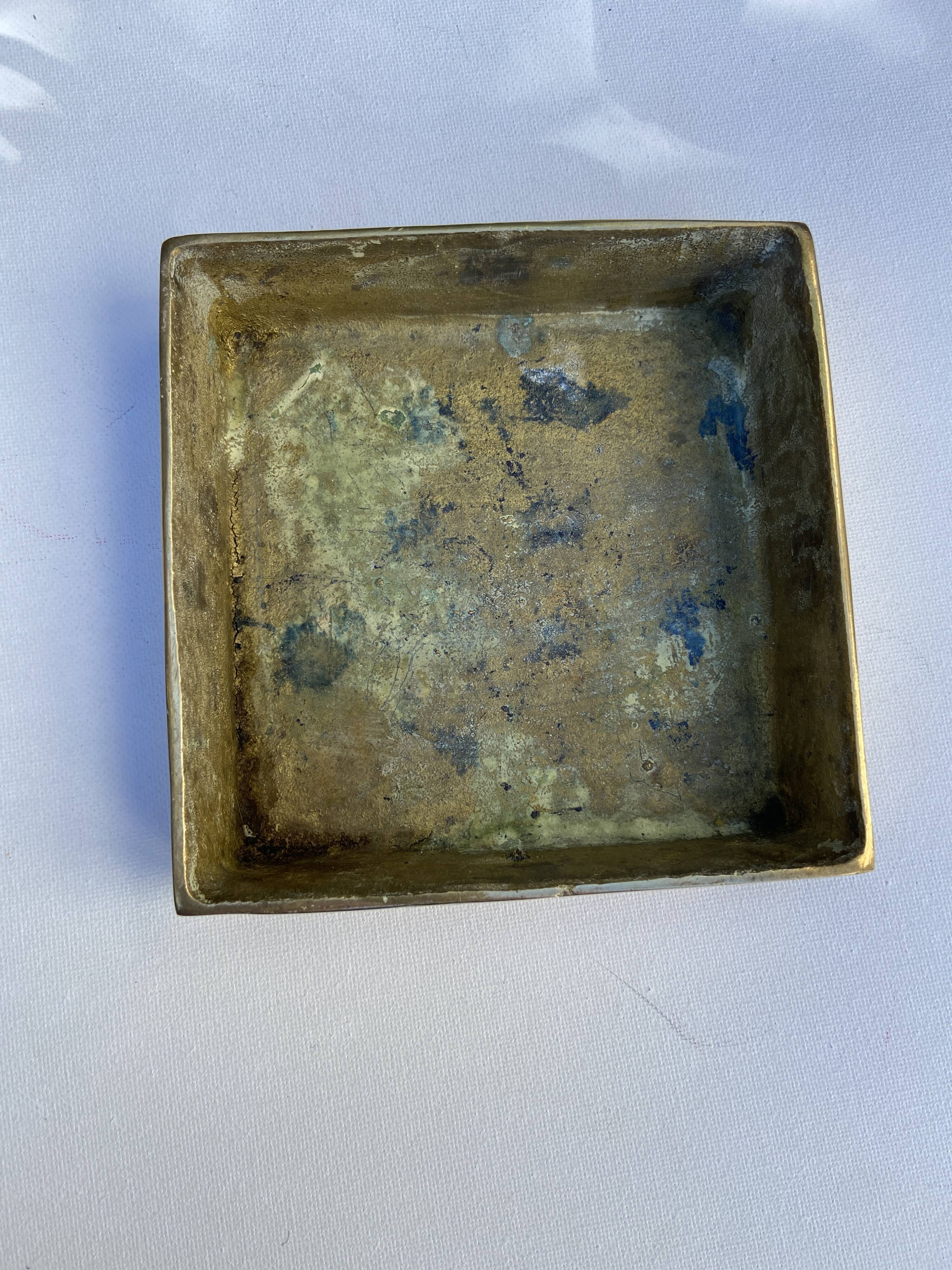 Ultima brass ashtray by Bäckström and Ljungberg