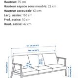 Grey mottled Ekenaset sofa