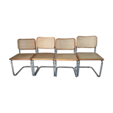4 chairs Cesca b32 by Marcel Breuer