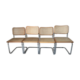 4 chaises Cesca b32 par Marcel Breuer