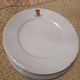 Lot 5 plates Château de Brazais porcelain of Limoges vintage