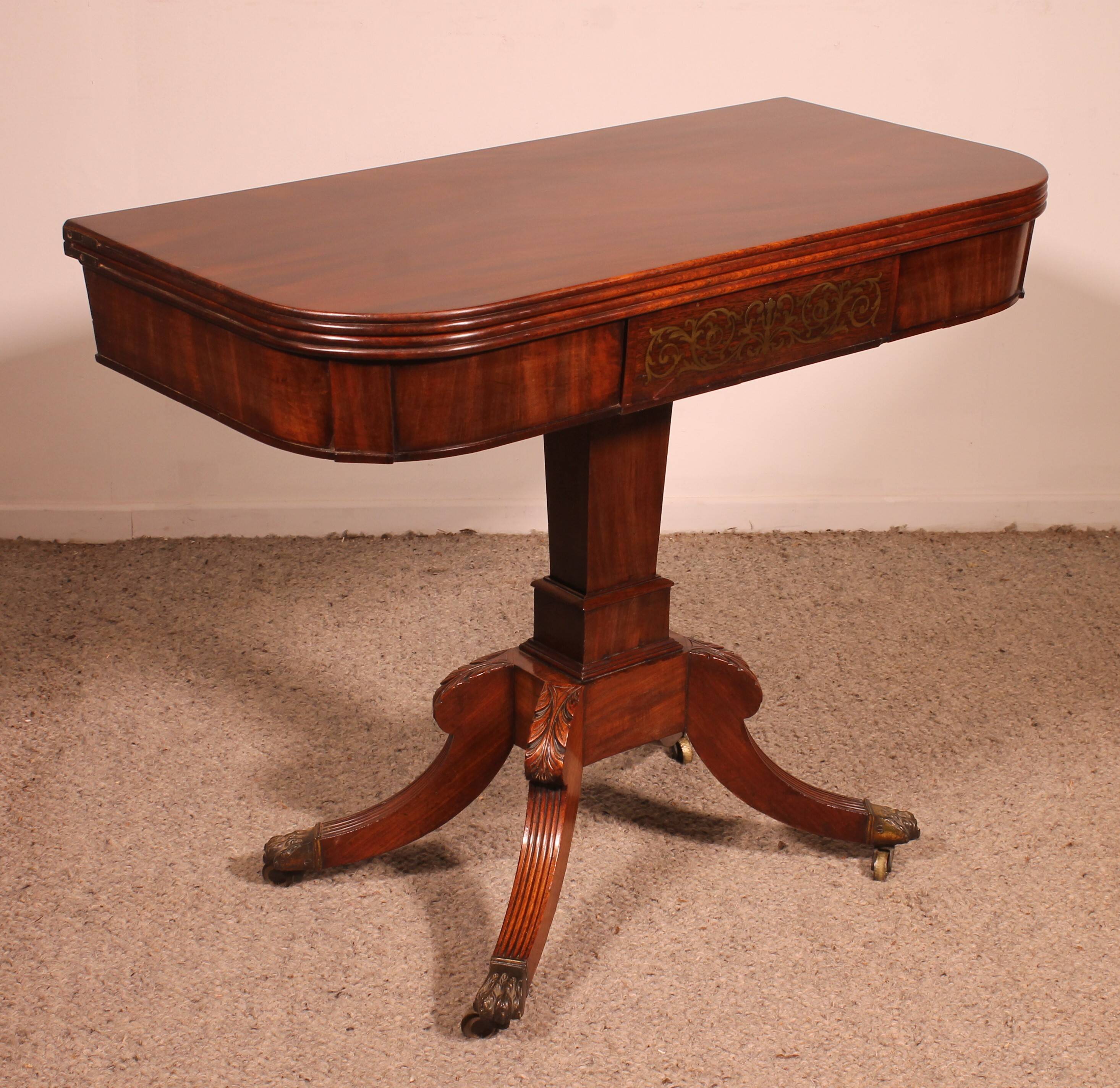 Regency Period Mahogany Game Table or Console