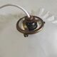 Pleated glass lampshade - mid 20th century