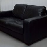 2-seater leather Natuzzi sofa with armchair