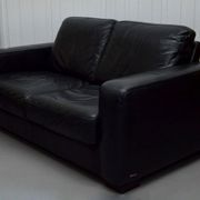 Canapé 2 places en cuir Natuzzi avec fauteuil