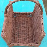 Wicker log basket