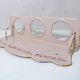 vintage powder pink enamelled steel plant stand