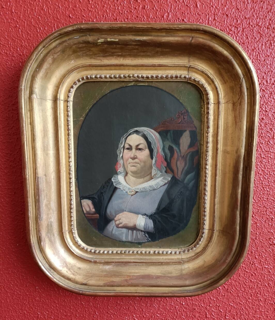 19th century painting, portrait of a woman