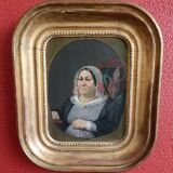 Peinture du xixème, portrait de femme