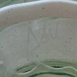 Signed spun glass vase