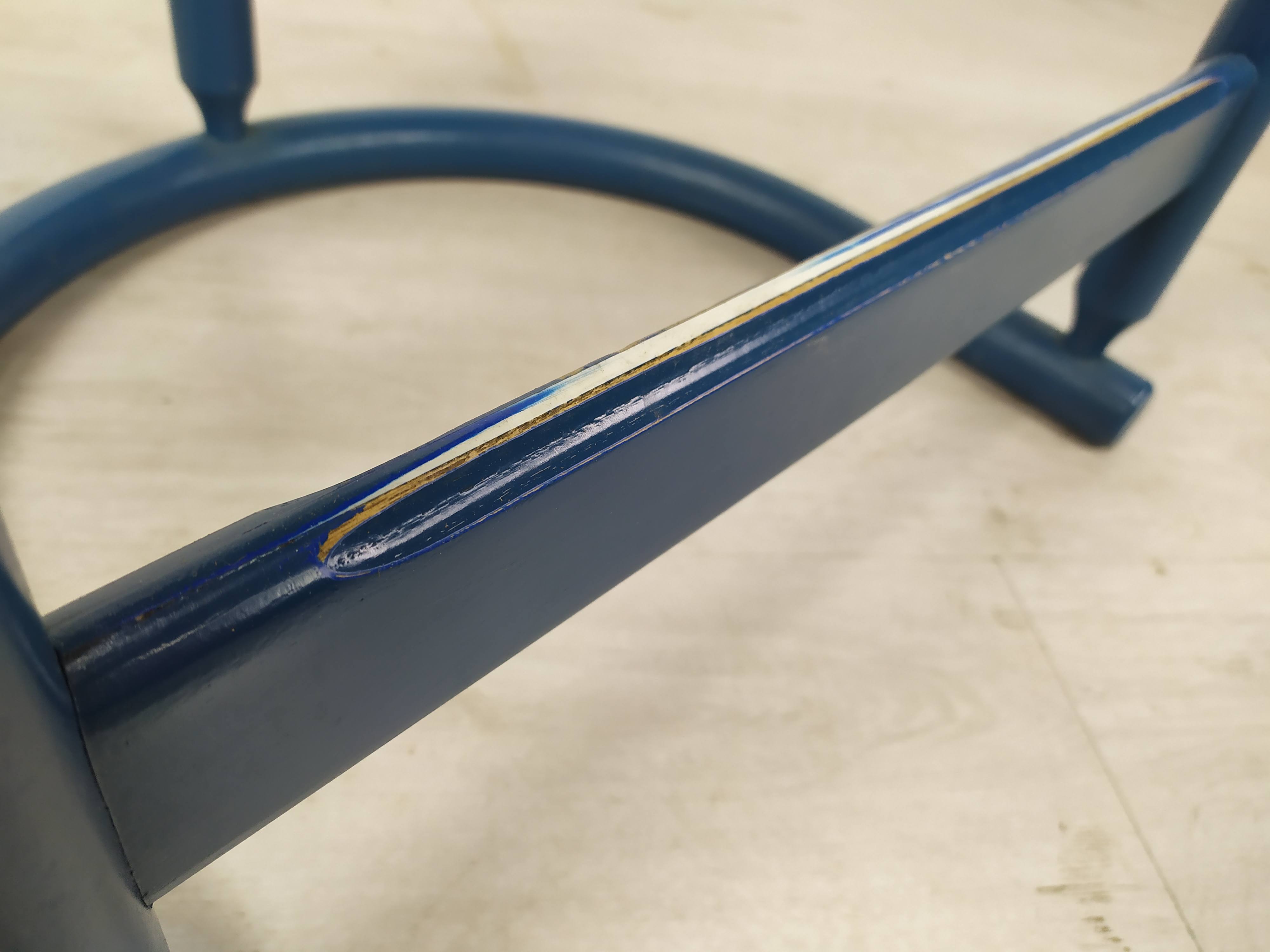 Vintage blue bar stools