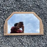 Art Deco mirror golden patina