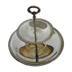 Silver metal cake display
