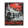 Affiche cinéma "Alexandre Nevski" Sergei M. Eisenstein 60x80cm 1959