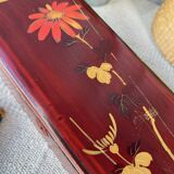 Glove box in lacquered wood