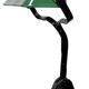 Vintage Green Enamel Bank Lamp, 1930s