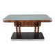 Table à manger Art Déco des années 1930 à Walnut, Tchécoslovaquie