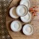 Set of 6 vintage deep plates, Gildas models