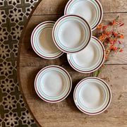 Lot de 6 assiettes creuses vintage, modèles Gildas
