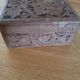 Black Forest style vintage carved wooden box Jewelry box 11