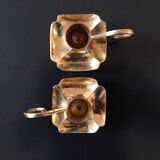 Pair of brass candlesticks