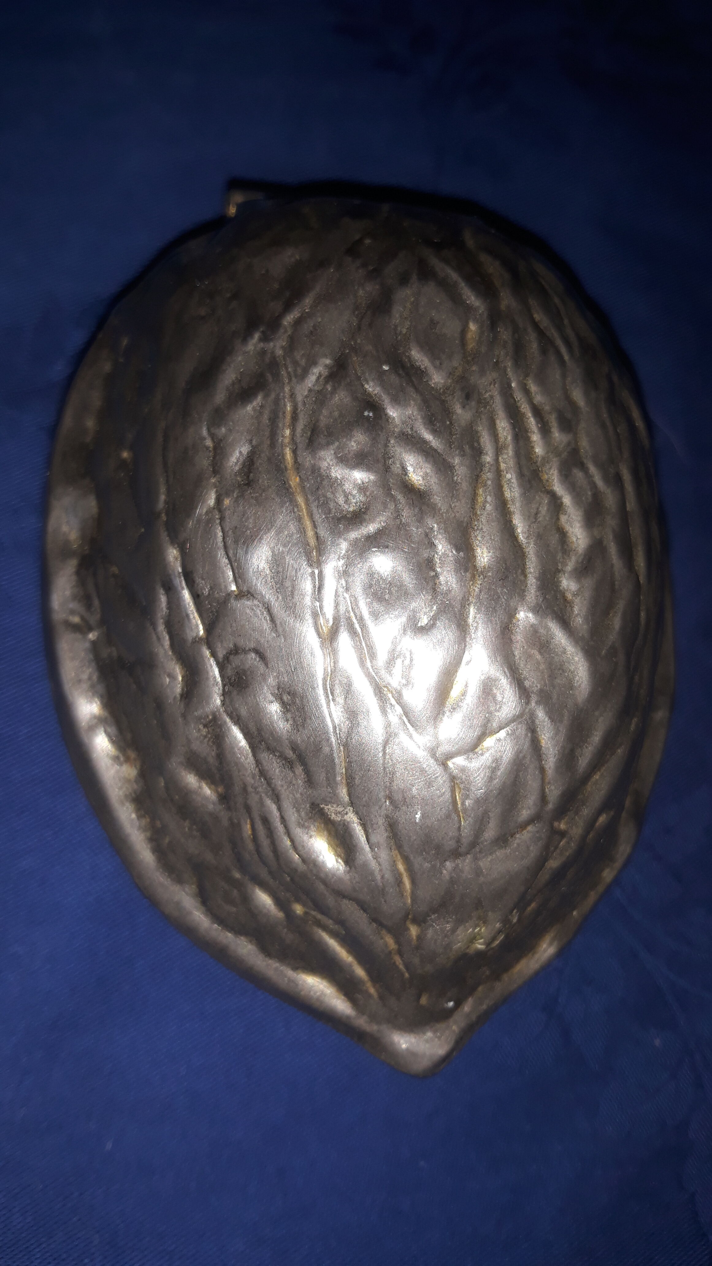 Vintage silver metal nut cracker