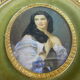 Portrait médaillon miniature