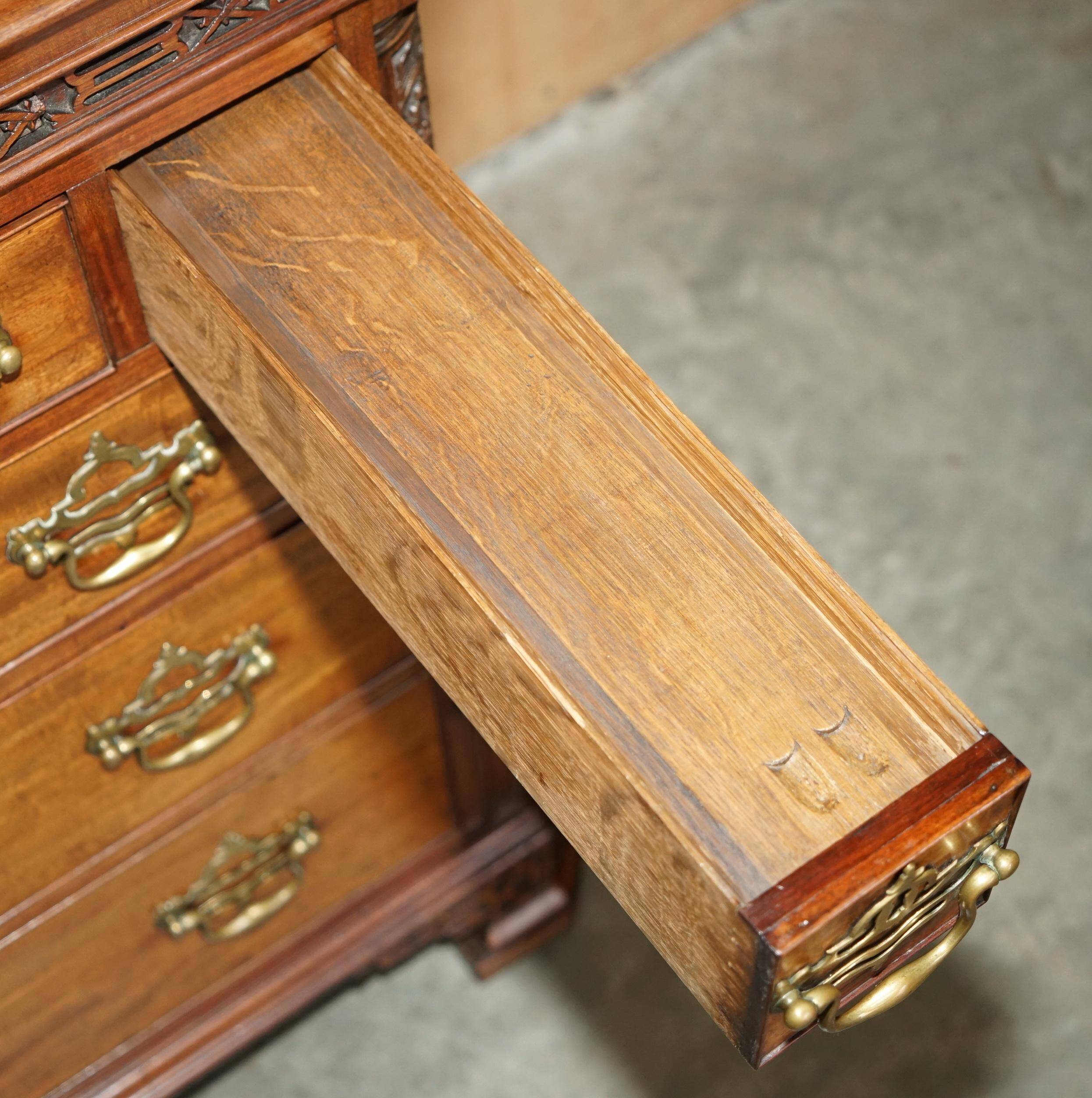 George III commode circa 1770 in walnut by Thomas Chippendale.