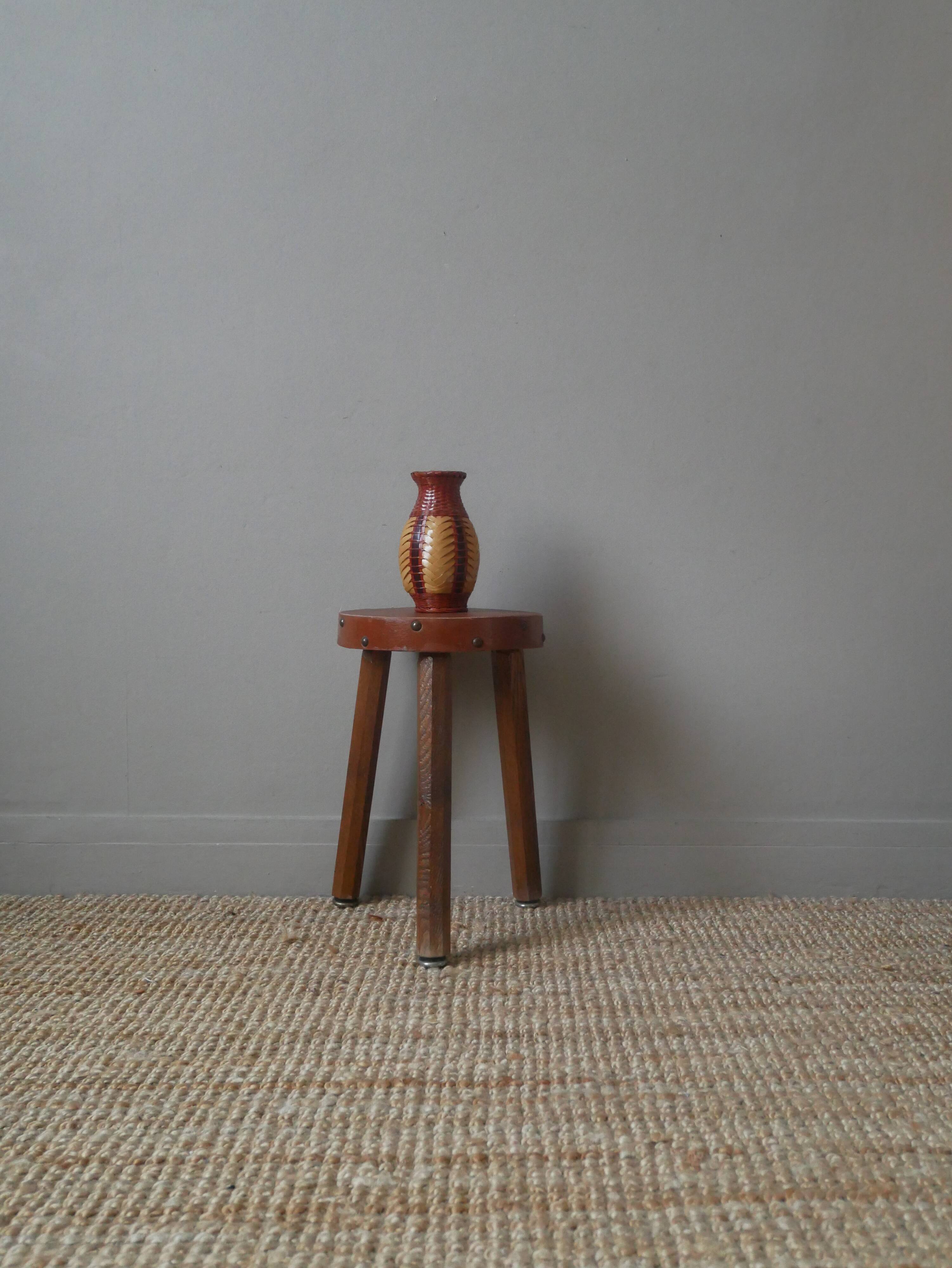 vase in natural woven fiber, handmade, bohemian country decoration