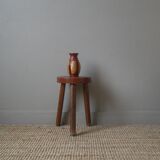 vase in natural woven fiber, handmade, bohemian country decoration