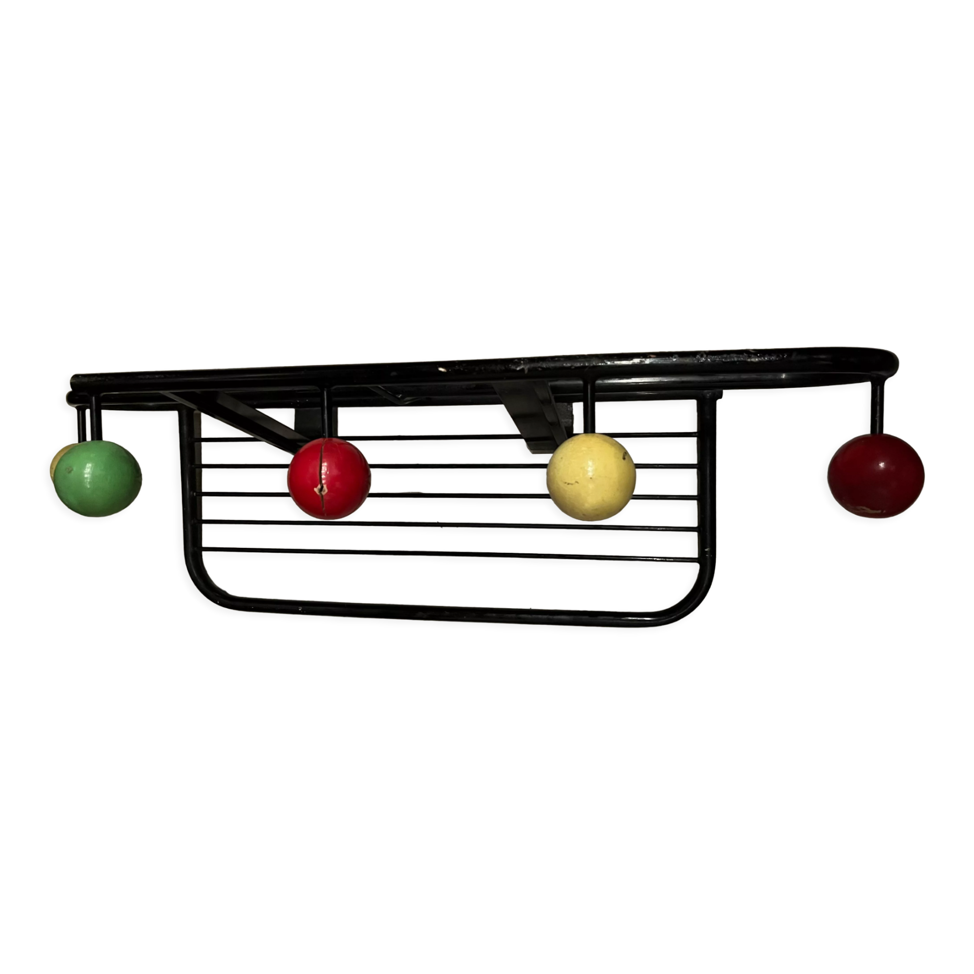 Coat rack 5 balls color 1950