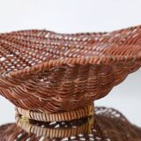 wicker empty pocket basket