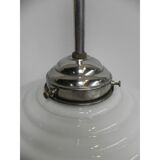 Suspension Deco with white glass sphere