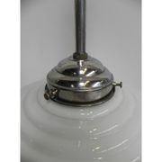 Suspension Deco with white glass sphere