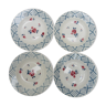 4 assiettes creuses Digoin Maurice