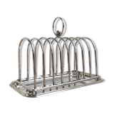 Porte toast en métal argenté