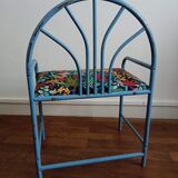 Skated metal child chair/bench