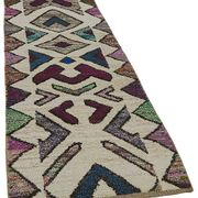 Handwoven Turkish Recycled Boho Rug 92 cm x 293 cm
