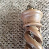 Pied de lampe en bois