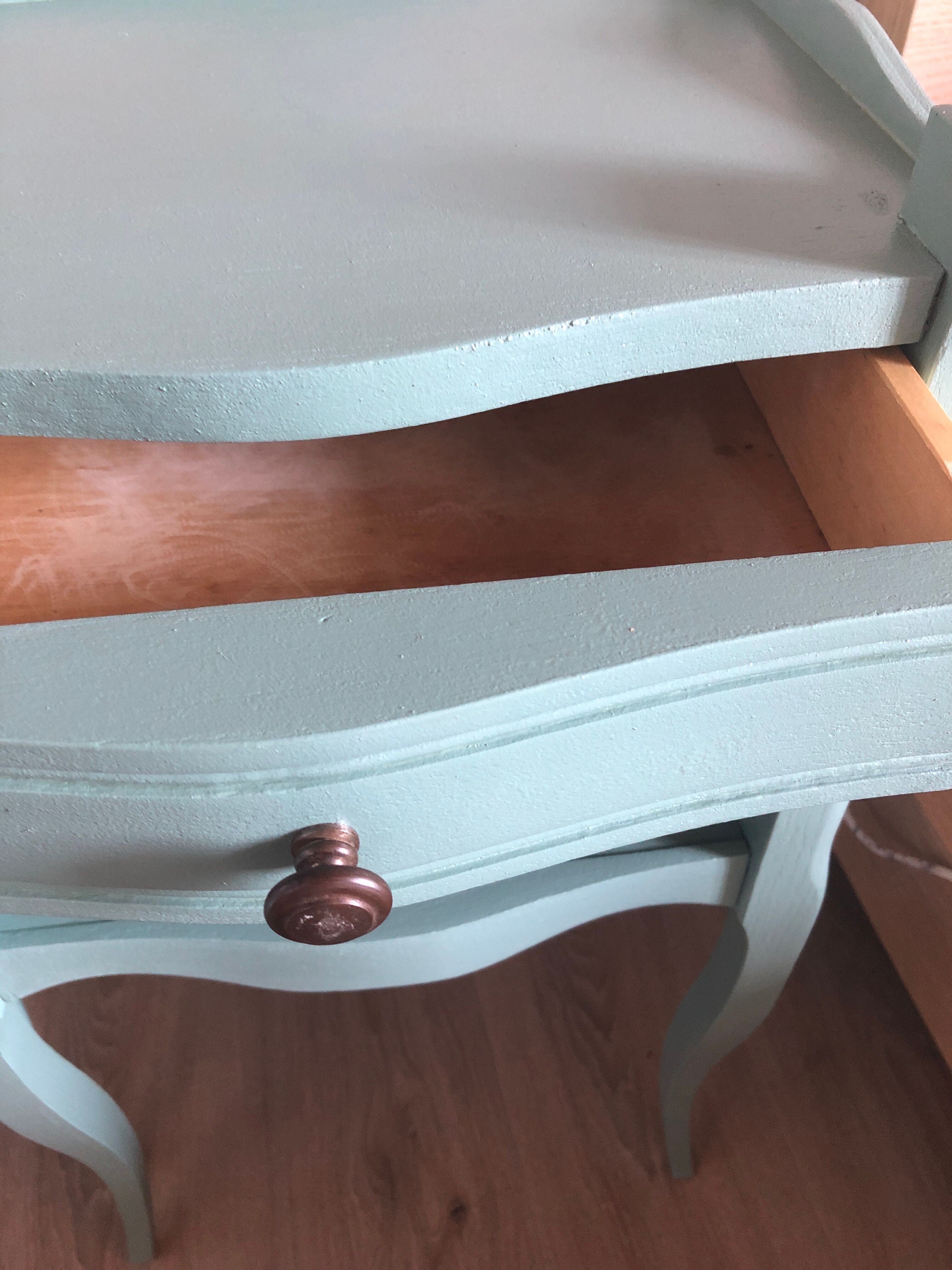 Pair of old bedsides