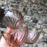 Cups + saucers • Arcoroc, rosaline