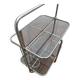 Vintage iron and smoked glass serving trolley