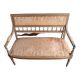 Bench decorated with flowers