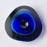 Blue Sommerso bowl by Seguso, Murano glass, Italy, 1970s