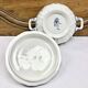 Vegetable dish small soup tureen Gien children at the Dionysus press 1941/1950