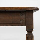 French rustic mid-century side table in wood ca. 1850