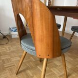 4 chaises du designer Tcheque Antonin Suman pour Tatra Nabytok