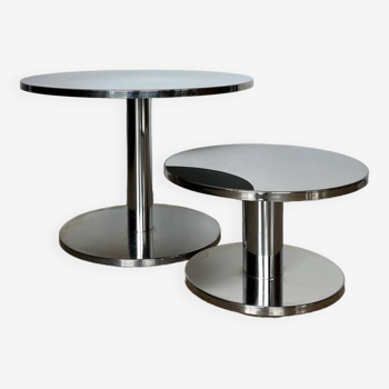 Ensemble tables ligne roset ‘bobine’ 27,5” & 20” michael koenig